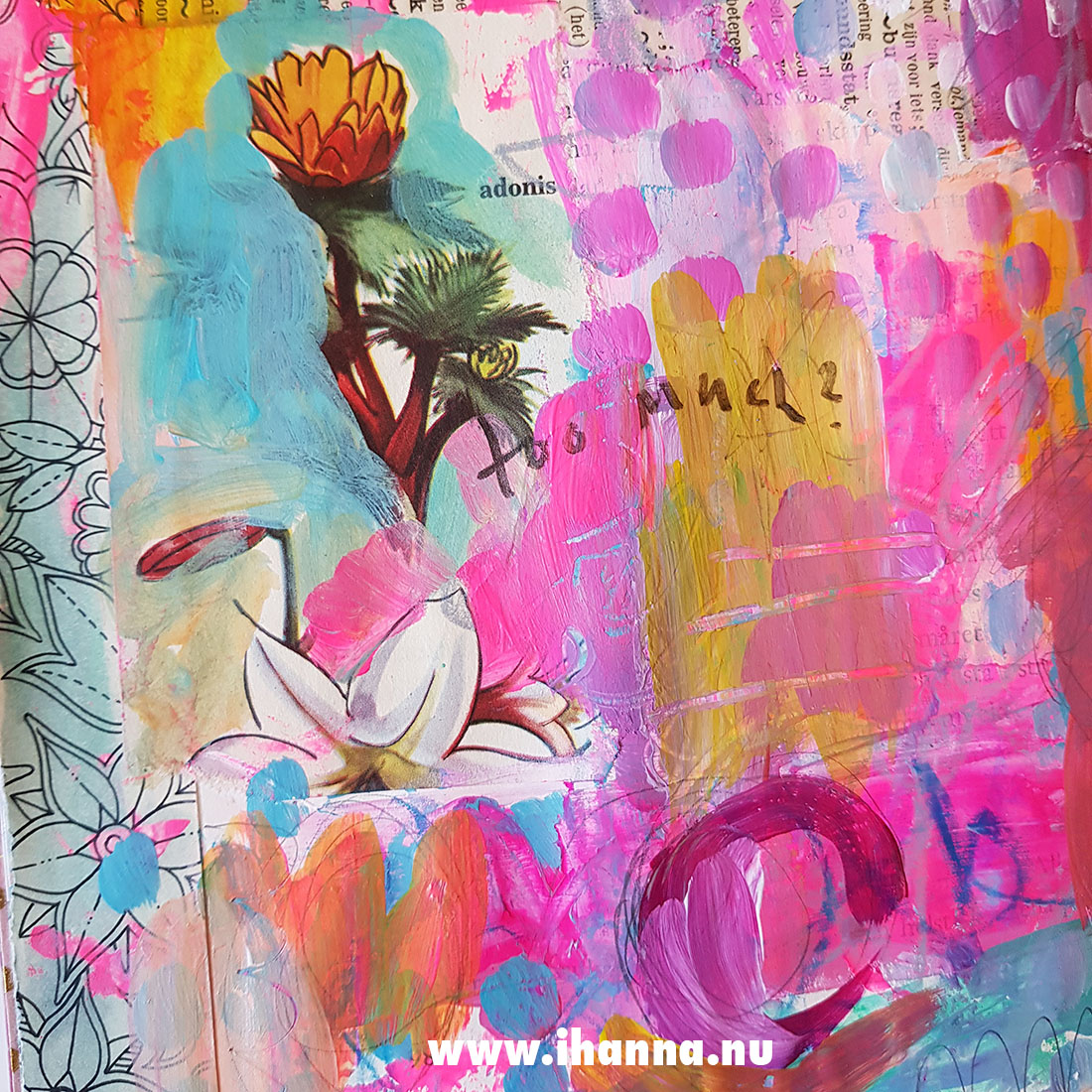Never too much on a page by Hanna Andersson / iHanna #artjournaling