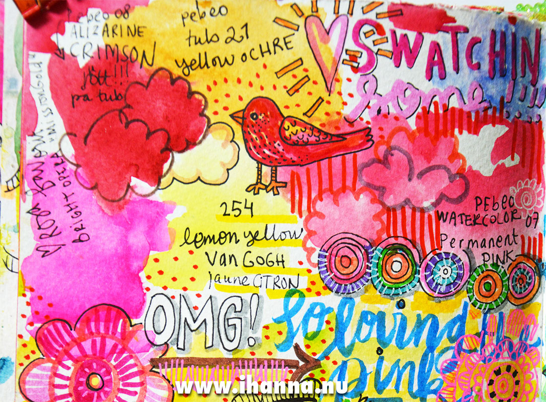 Art journal detail by iHanna - entire flip-through on the blog www.ihanna.nu