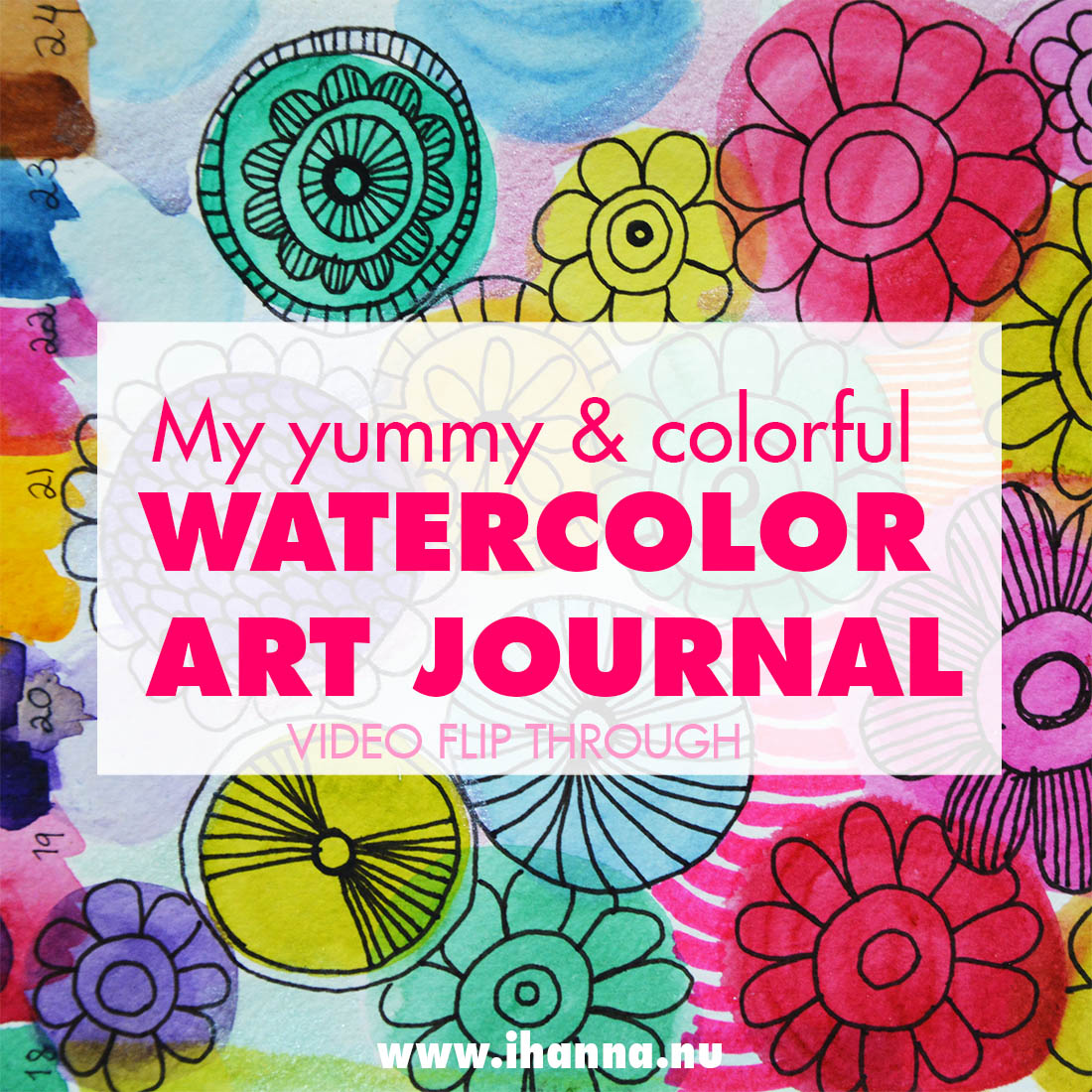 Watercolor Workbook flip through 