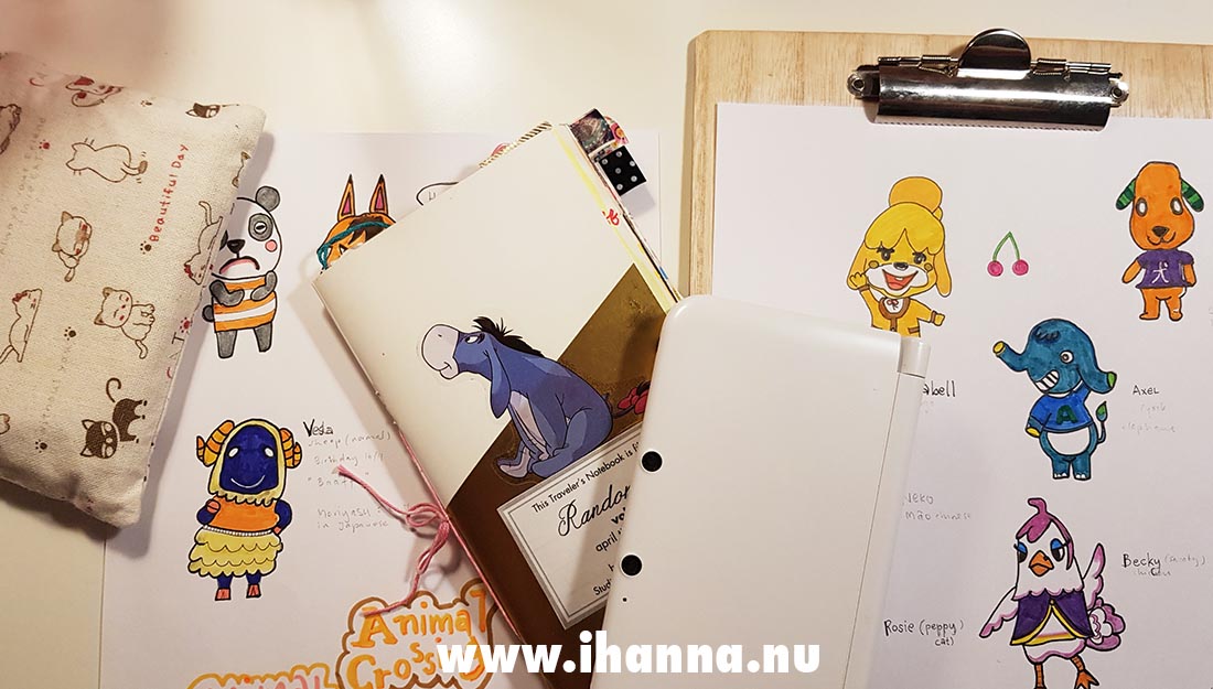 Animal Crossing New Horizon doodled illustration by iHanna Copyright Hanna Andersson