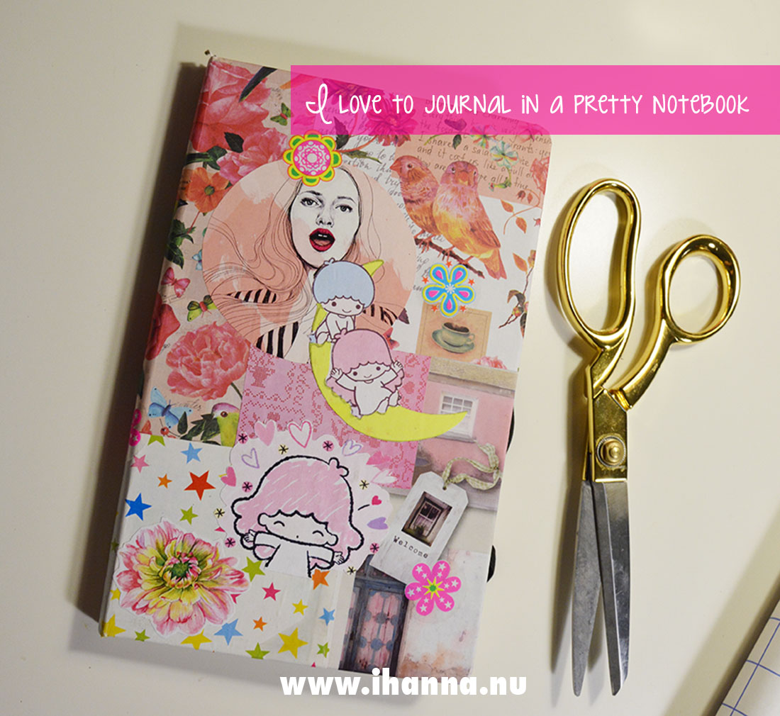 Patchwork Collage Cover by iHanna - I love to journal in pretty notebooks