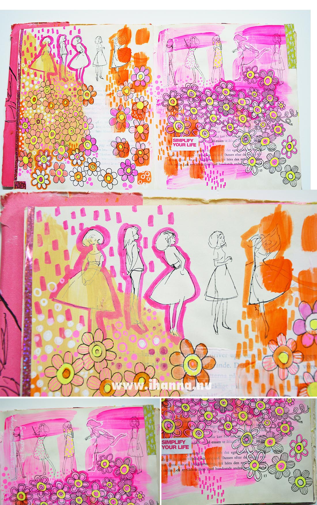Simplify your life art journal page by iHanna