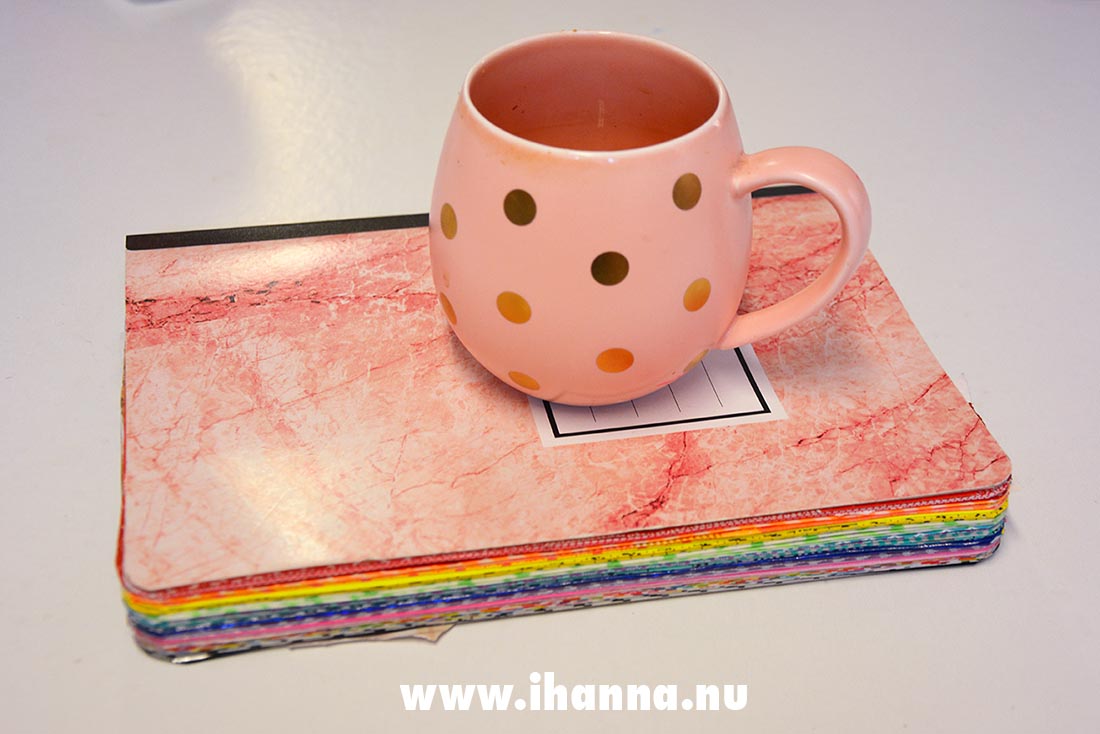 My studio mug and my Rainbow glue book match