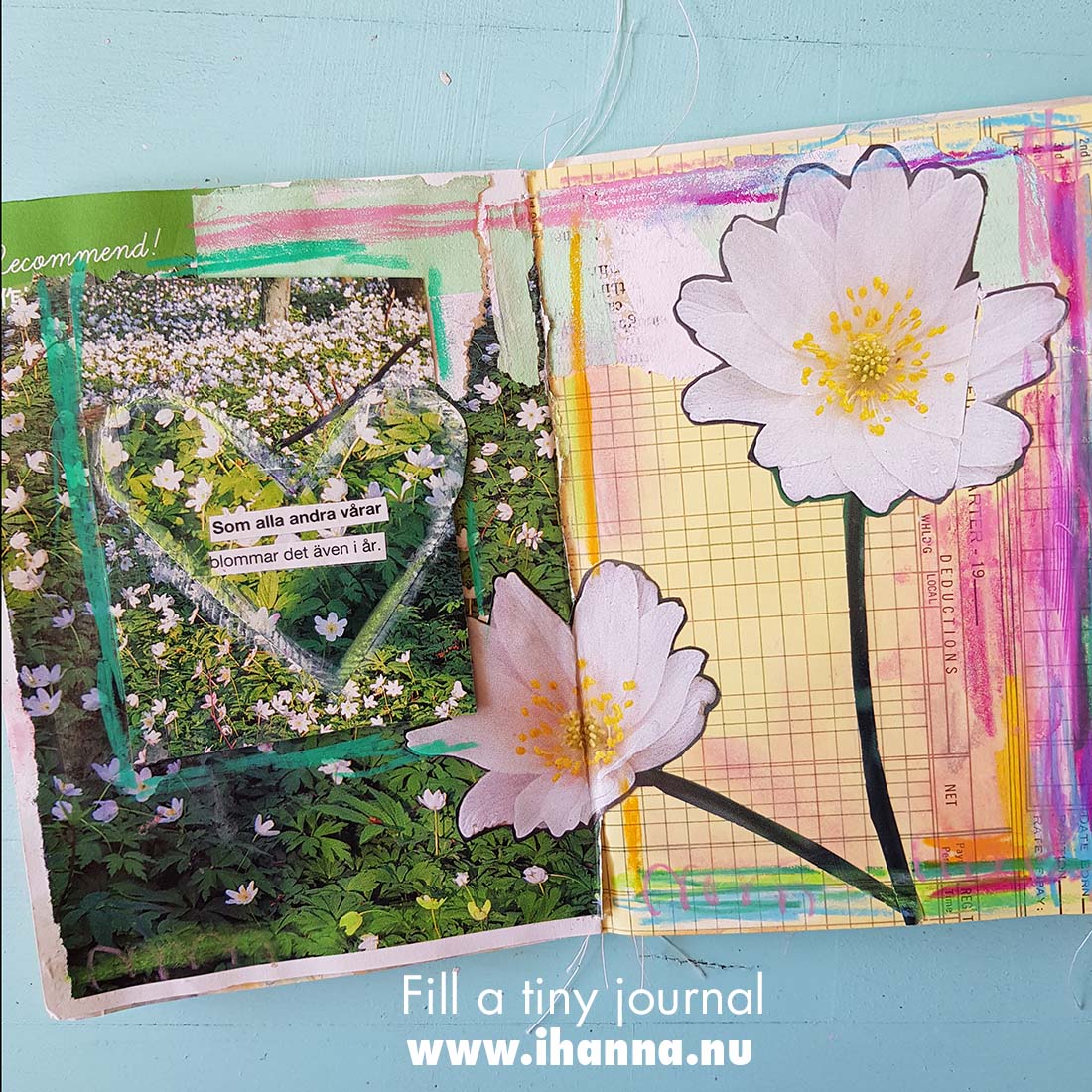 Fill a tiny journal (spring prompt presented) by iHanna #fillatinyjournal
