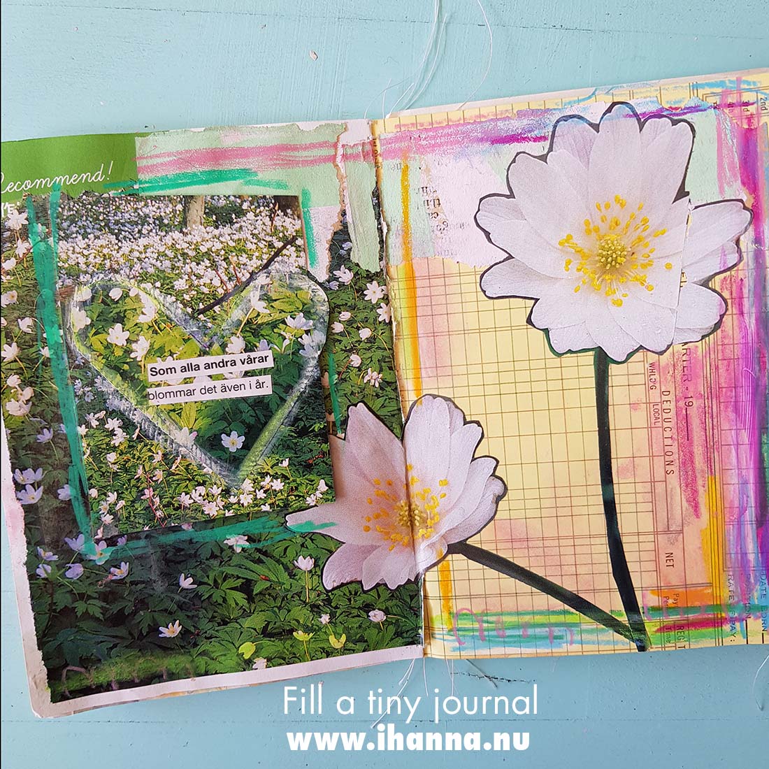 Fill a tiny journal (spring prompt presented) by iHanna #fillatinyjournal