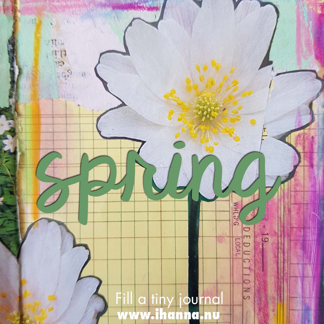 Fill a tiny journal (spring prompt presented) with Tammy and Hanna #fillatinyjournal