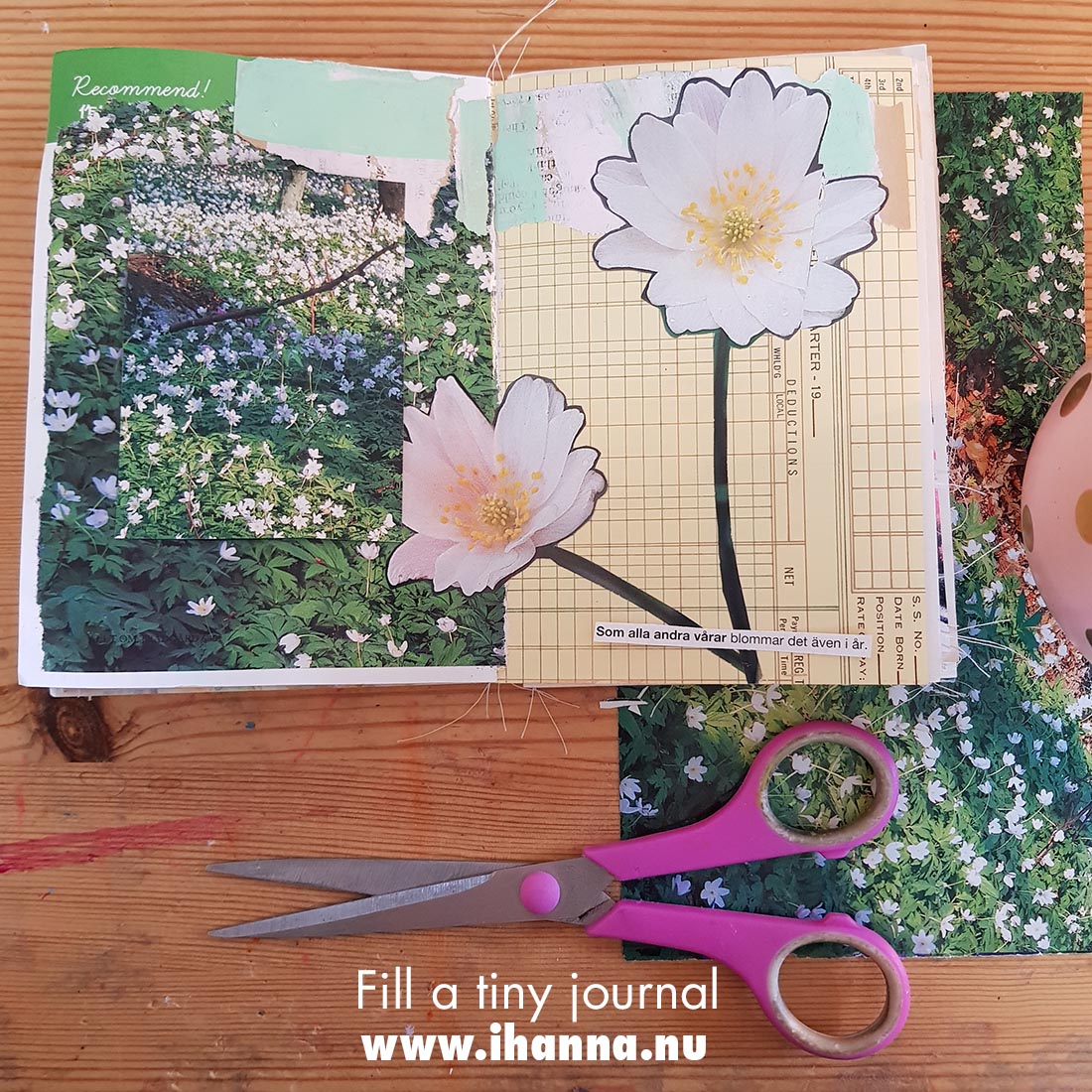 Fill a tiny journal (spring prompt presented) by iHanna #fillatinyjournal