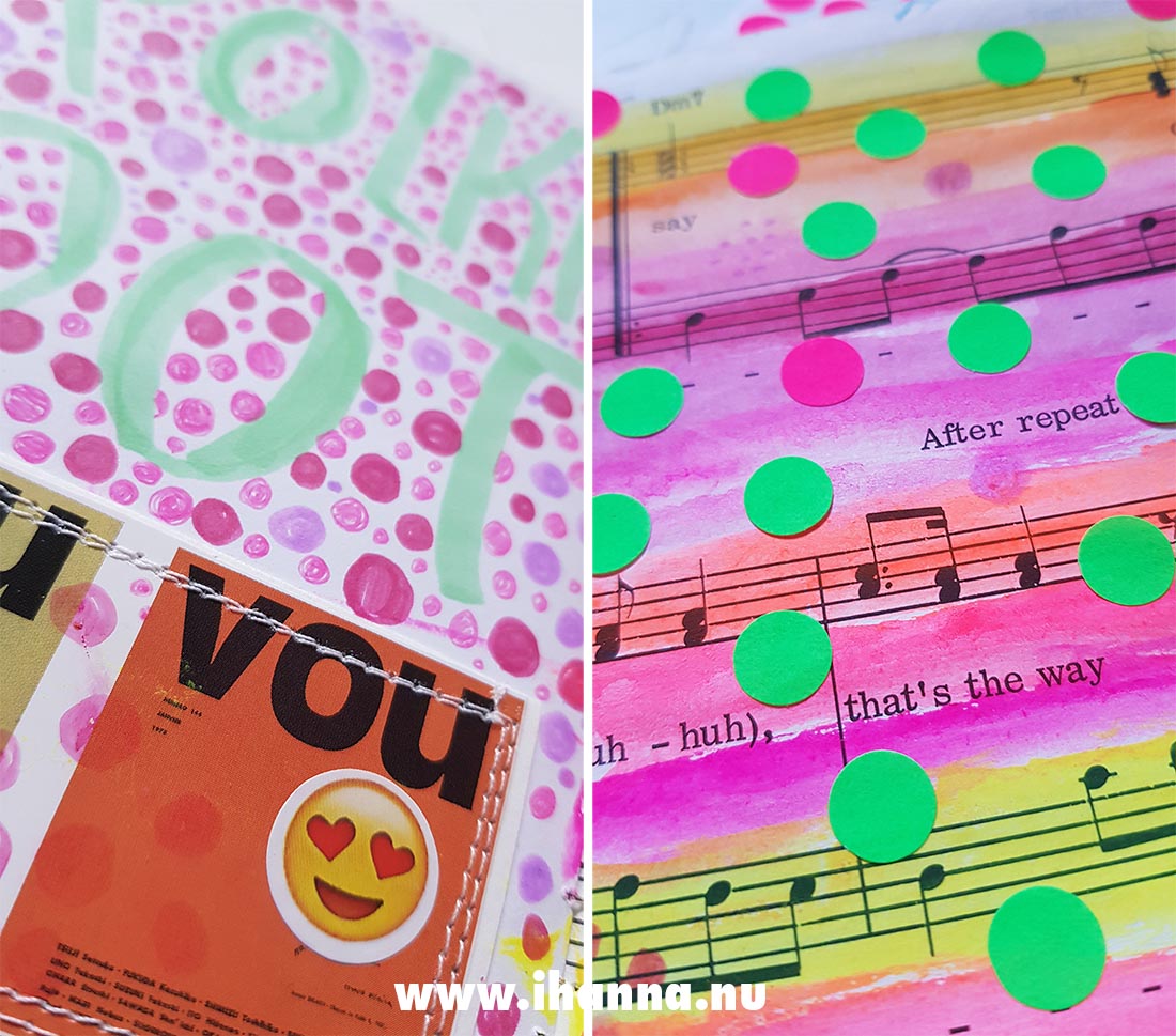 Fill a tiny journal (polka dot prompt presented) by iHanna #fillatinyjournal