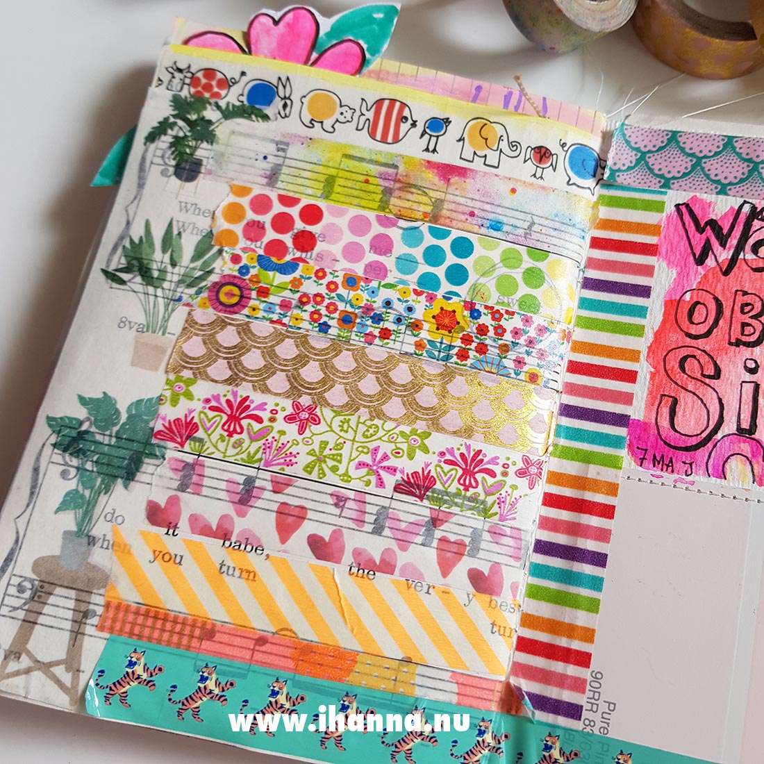 Fill a tiny journal: Washi Tape Love - iHannas Blog