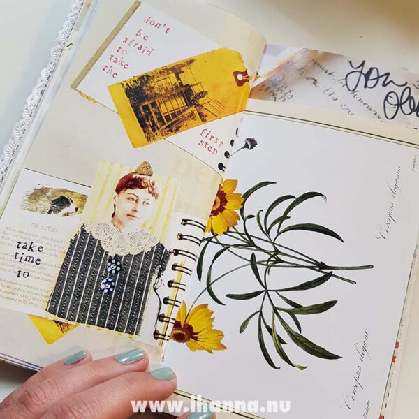 Spread in Junk journal no 19 | journal release 3 2021