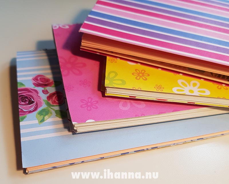 Four cute doodle books (A6 size) made by Hanna Andersson, Studio iHanna