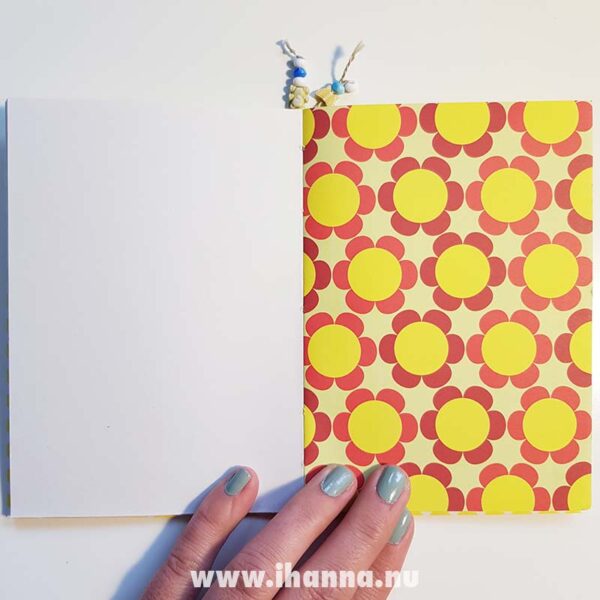 Page in yellow doodle book with blank pages | journal 26 in iHanna's Journal release 3 2021