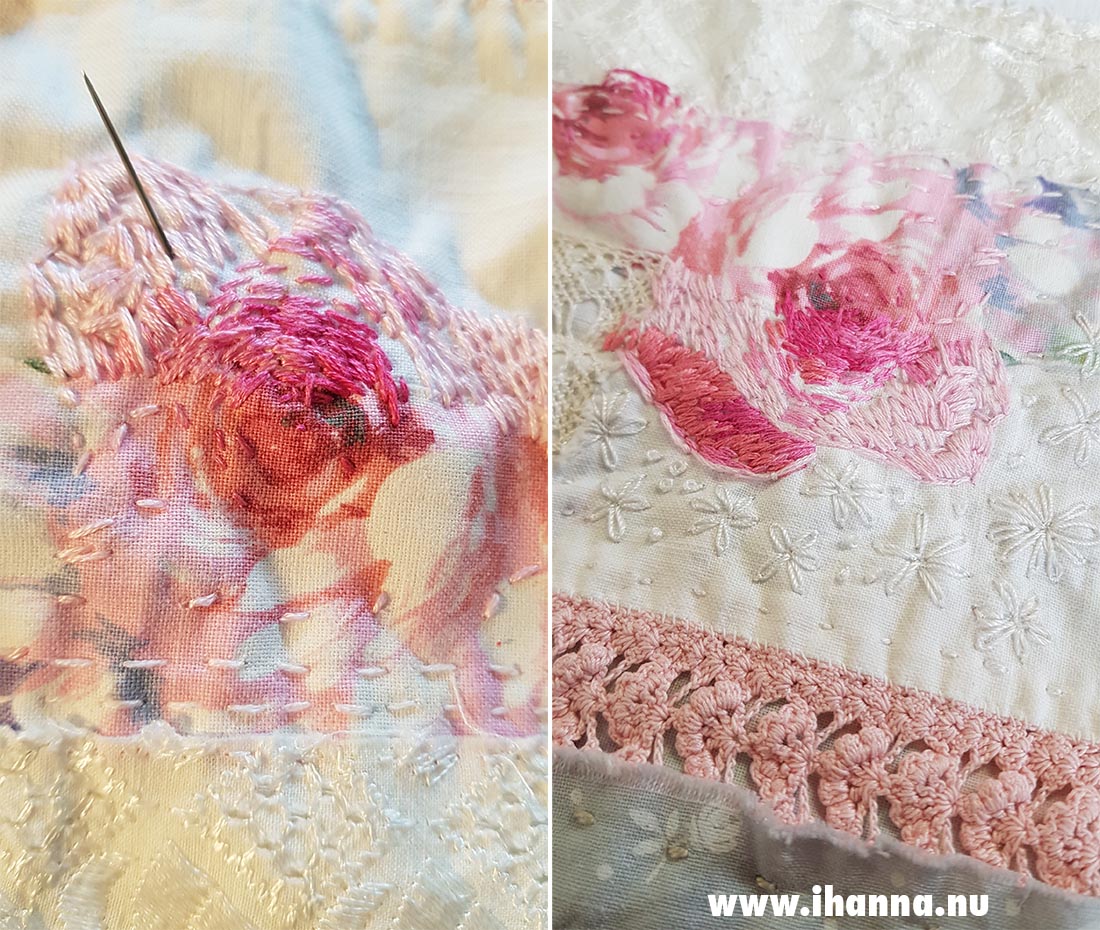 Stitched rose by Hanna Andersson