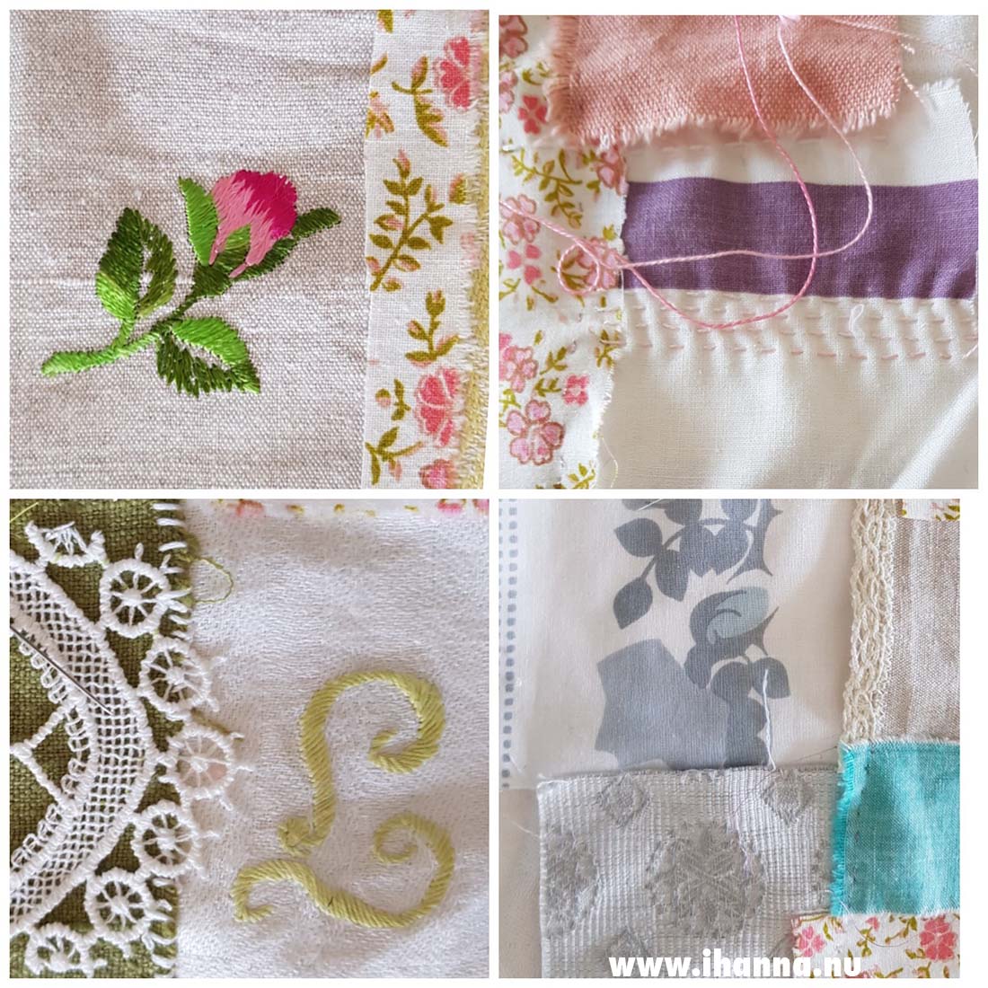 Starting an embroidered book cover