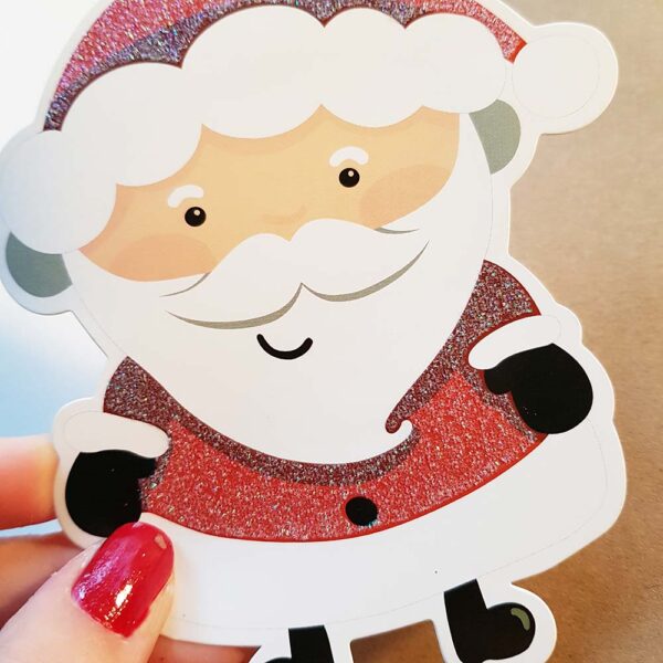 Santa tag in Christmas Journal no 32 made by iHanna
