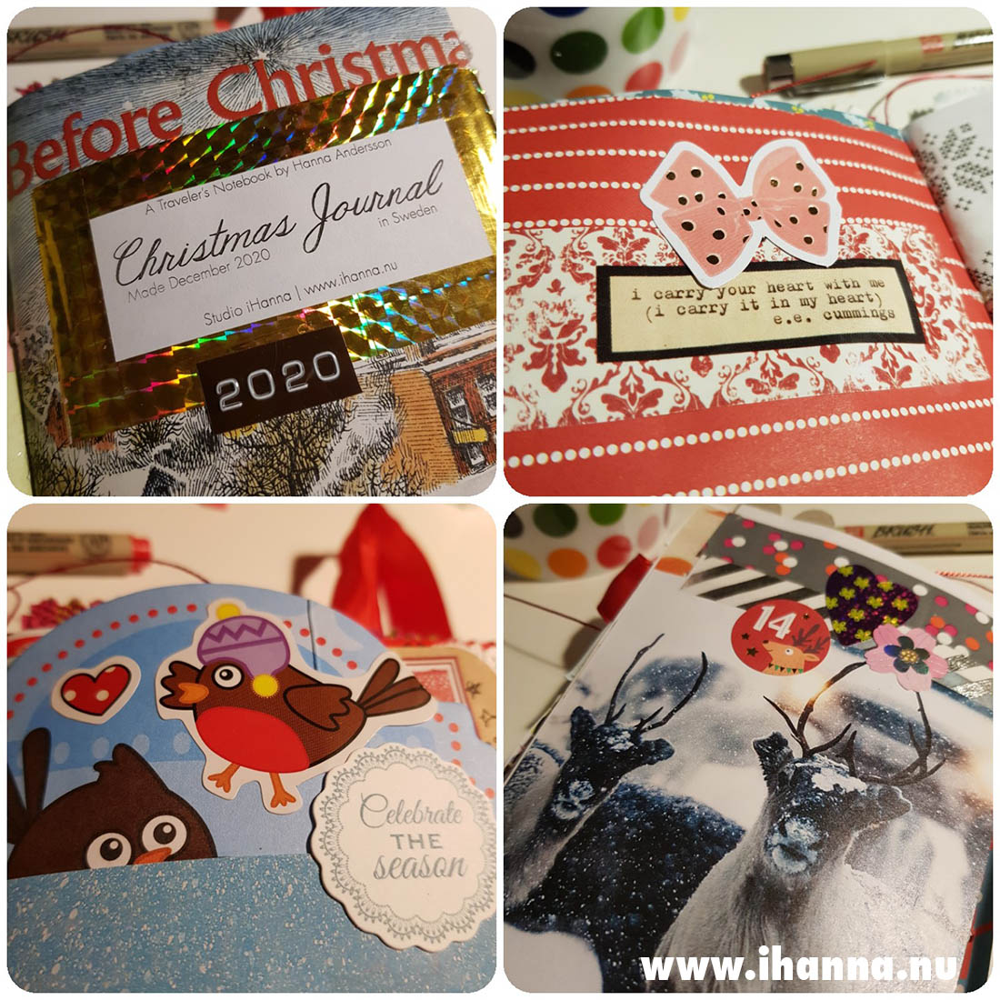 Christmas journaling in my December Daily TN junk journal by iHanna