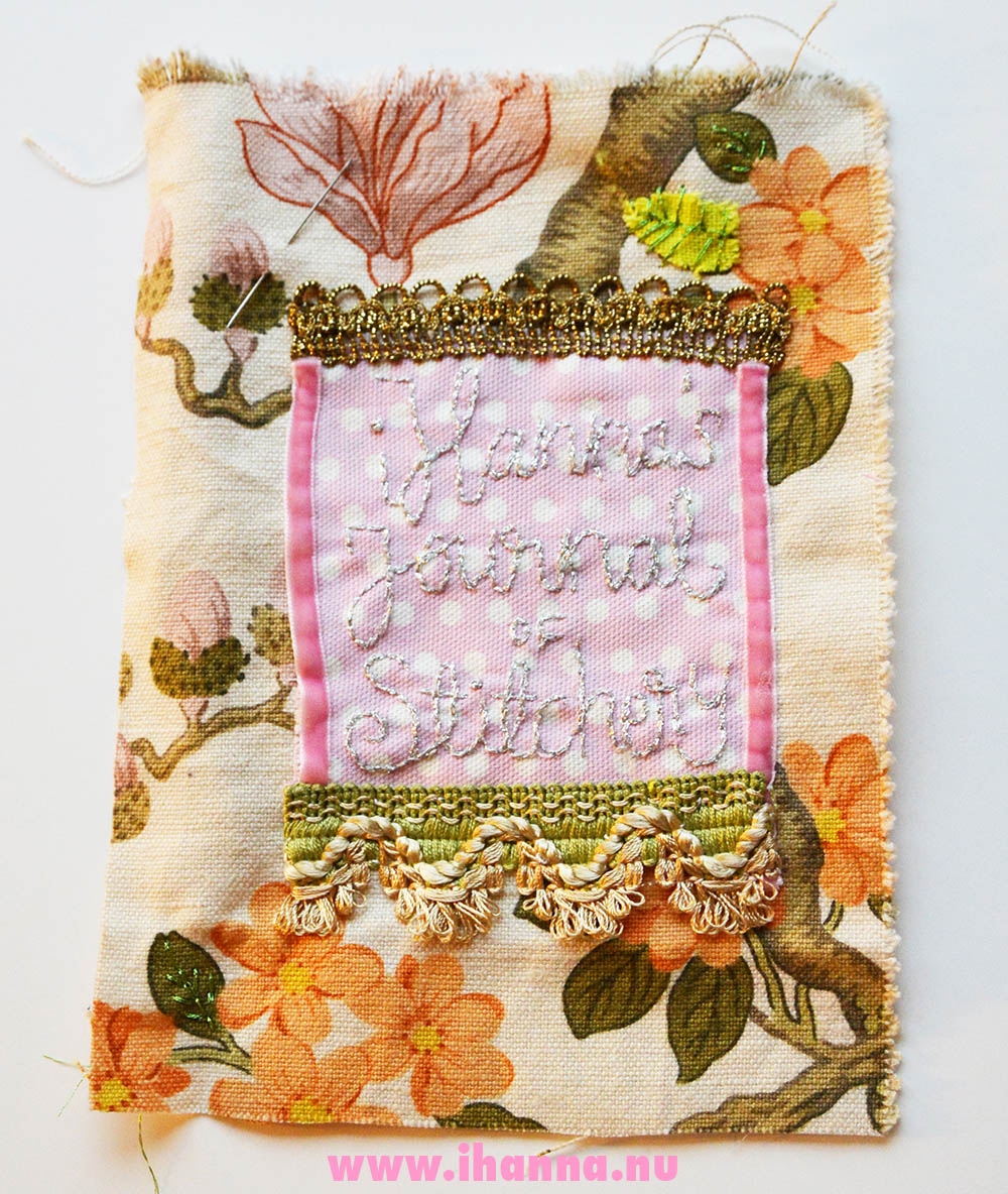 The finished intro page by iHanna for Journal of Stitchery