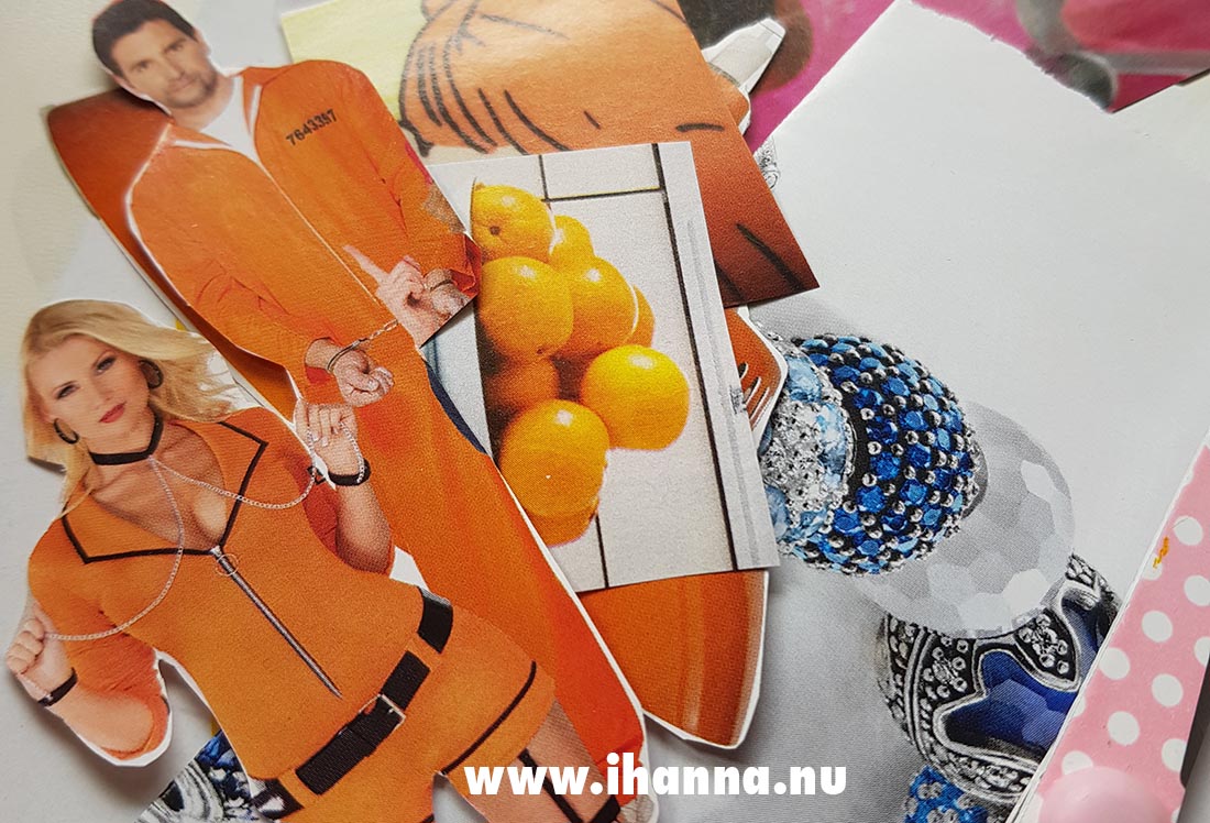 Rainbow Glue book orange images cut out by iHanna