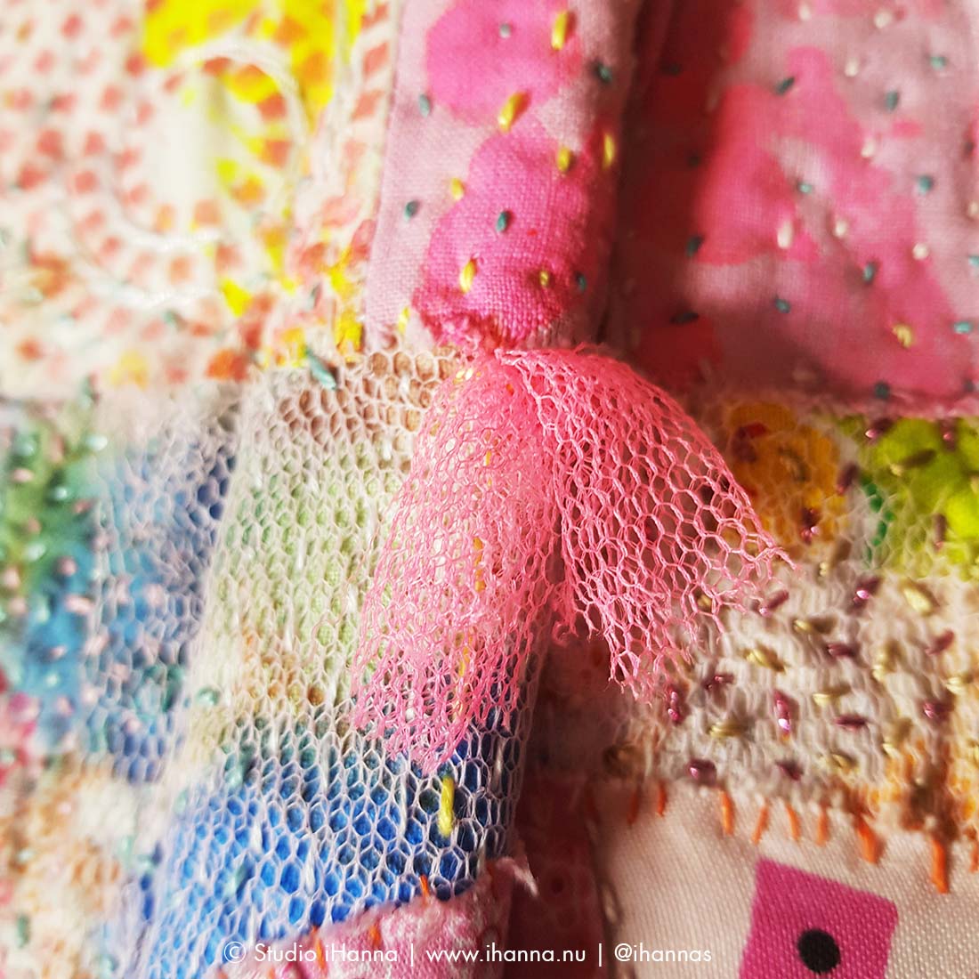 Detail of handmade Art Journal by Studio iHanna