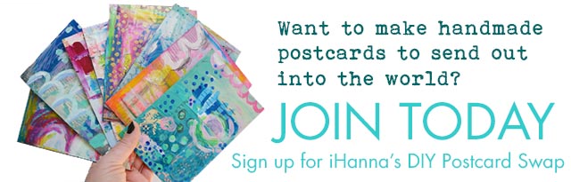 Want to make handmade Postcards to send out into the world? Join today click HERE
