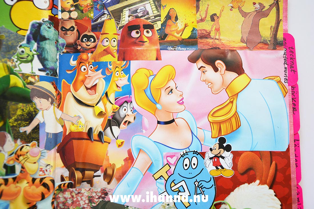 Image collage from the En masse Glue Book Disney / cartoon collection page by iHanna