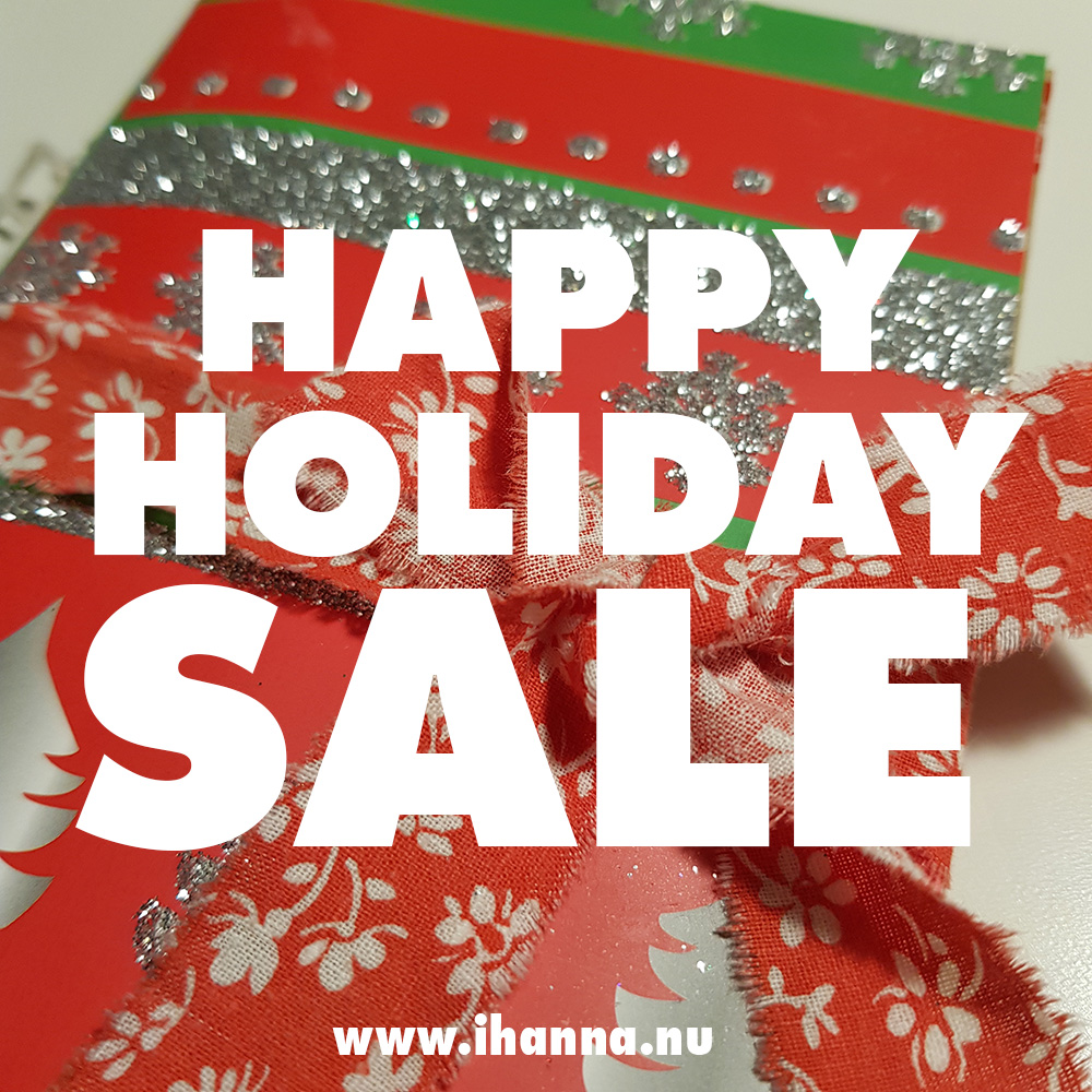 A very Happy Holiday Sale in Studio iHanna's Shop winter 2022.
