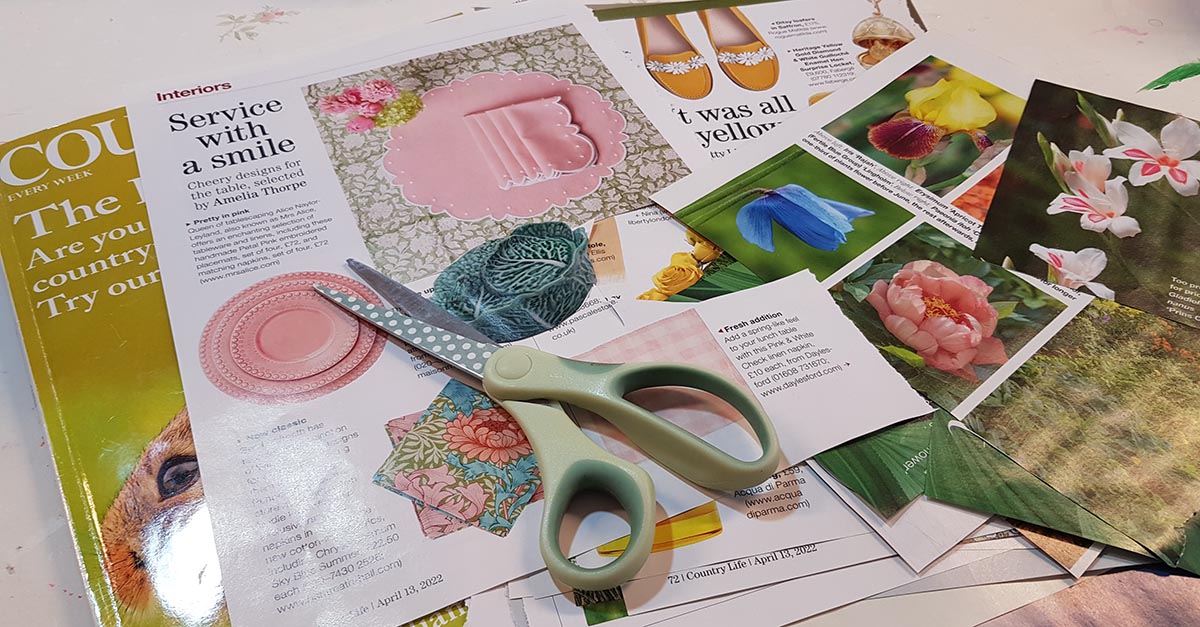 Cut and paste from magazines - what is Magazine Harvesting blog post by iHanna