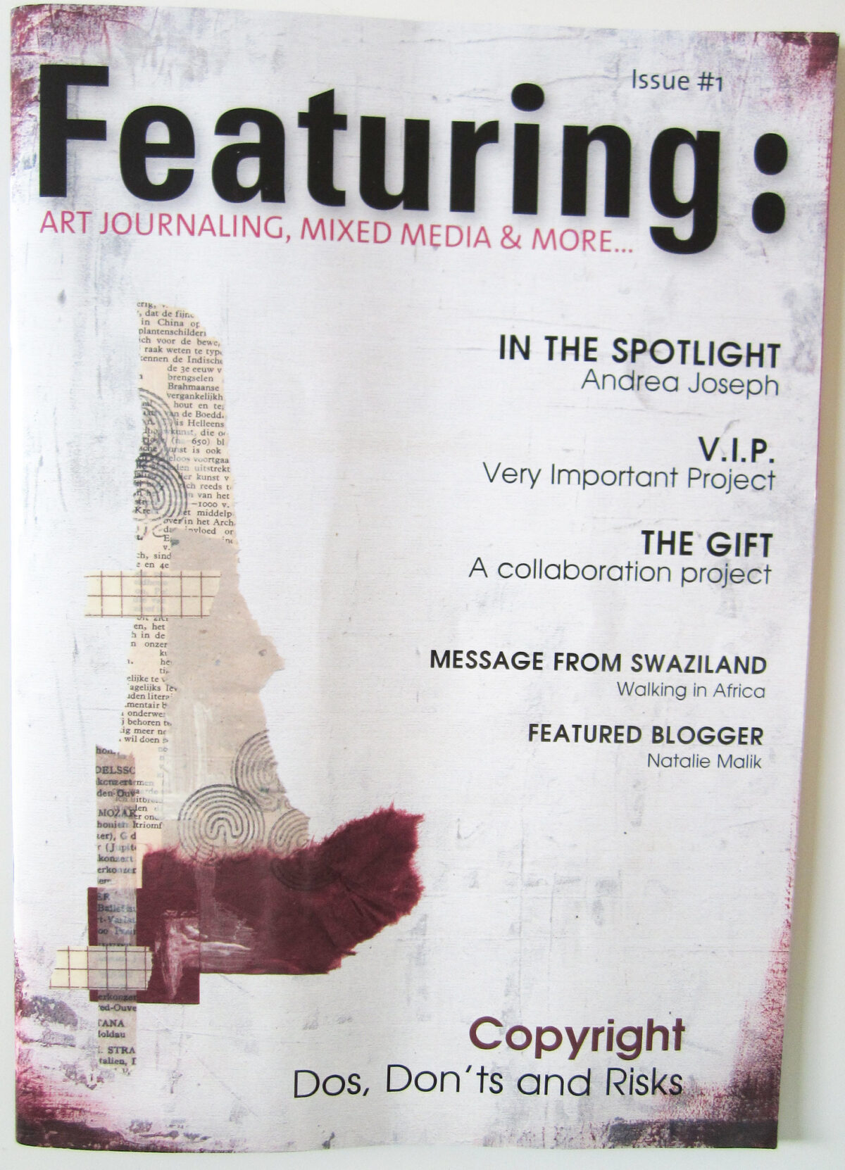 The Featuring Magazine is about art journaling