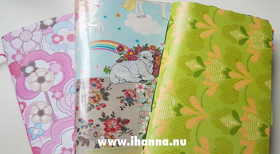 DIY Traveler's Notebooks for the Junk Journal July challenge, made by iHanna