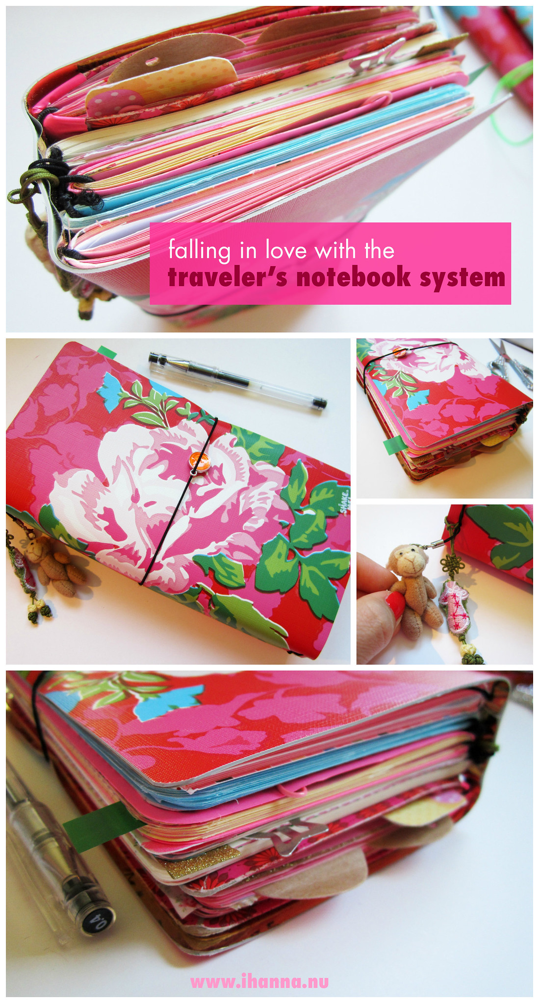 iHanna's DIY Traveler's Notebook - also watch the traveler's notebook flipthrough on YouTube