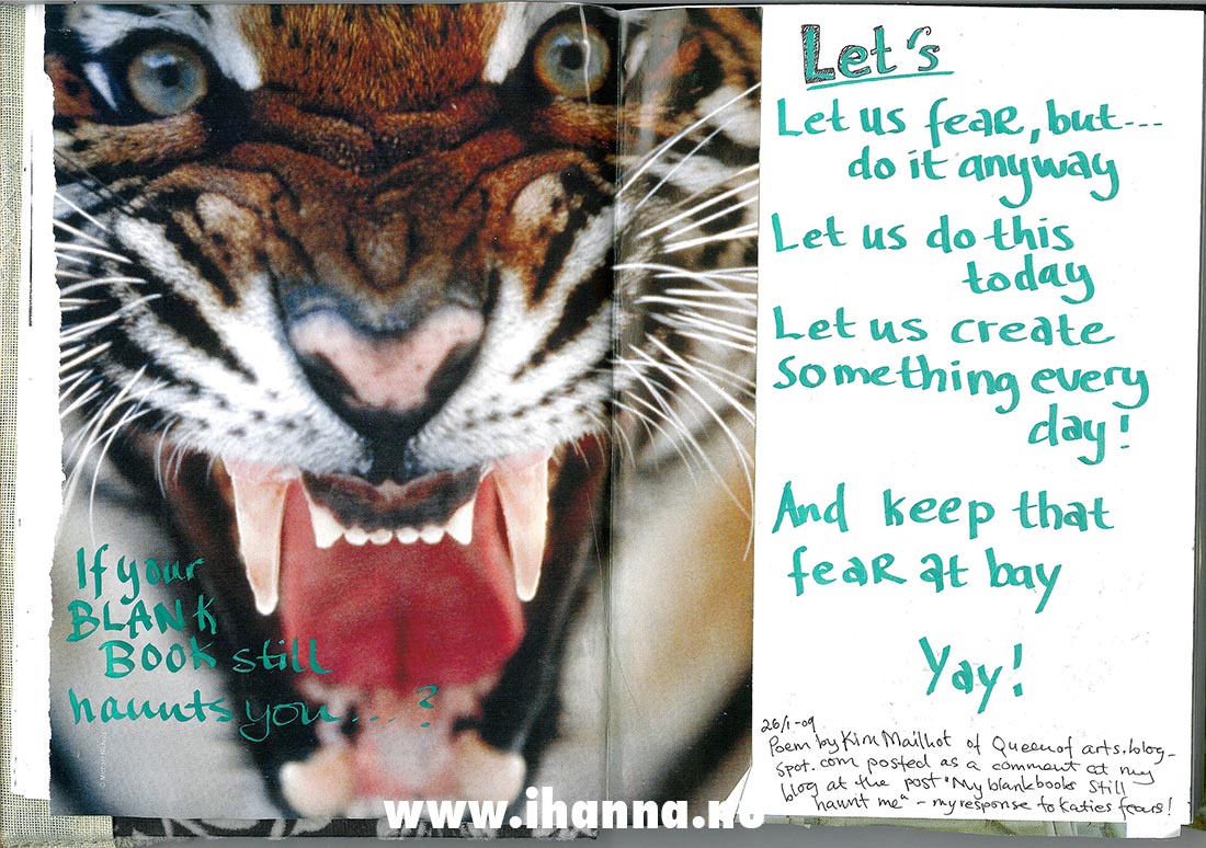 Keep that fear at bay (copyright Hanna Andersson)