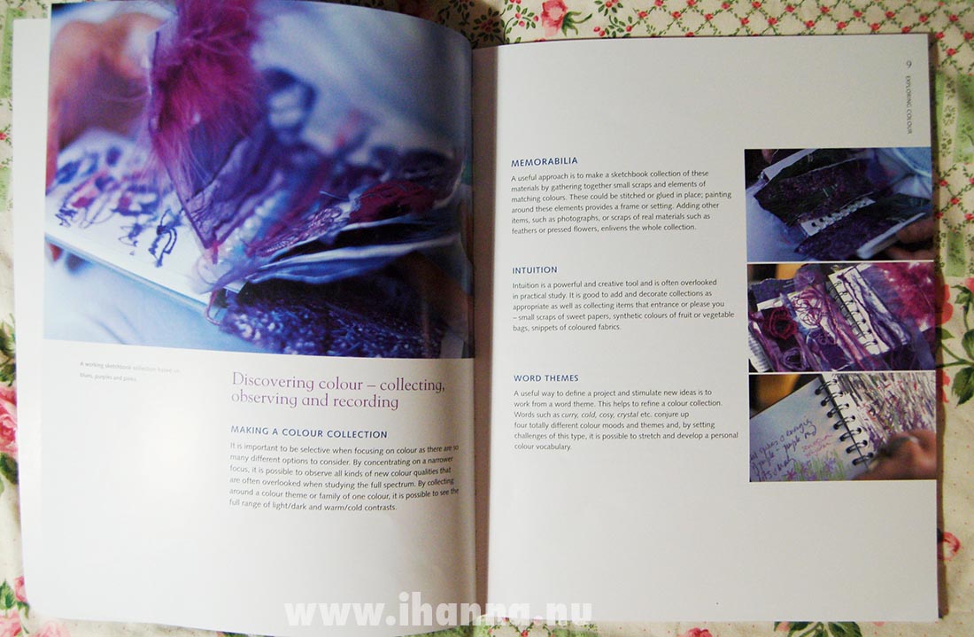 Purple spread from Exploring Colour (Photo by iHanna - Hanna Andersson)