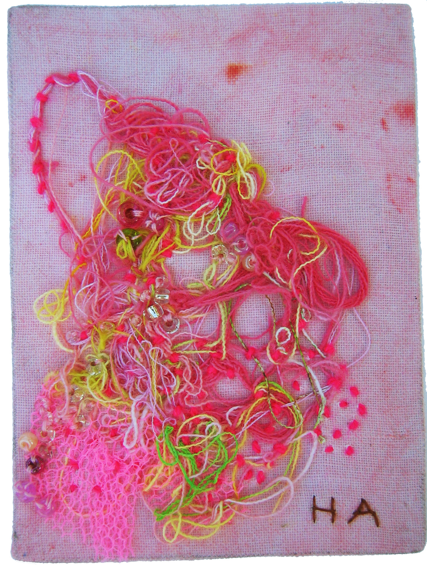 Embroidered ATC by iHanna Thread Nest 2 (Photo copyright Hanna Andersson)