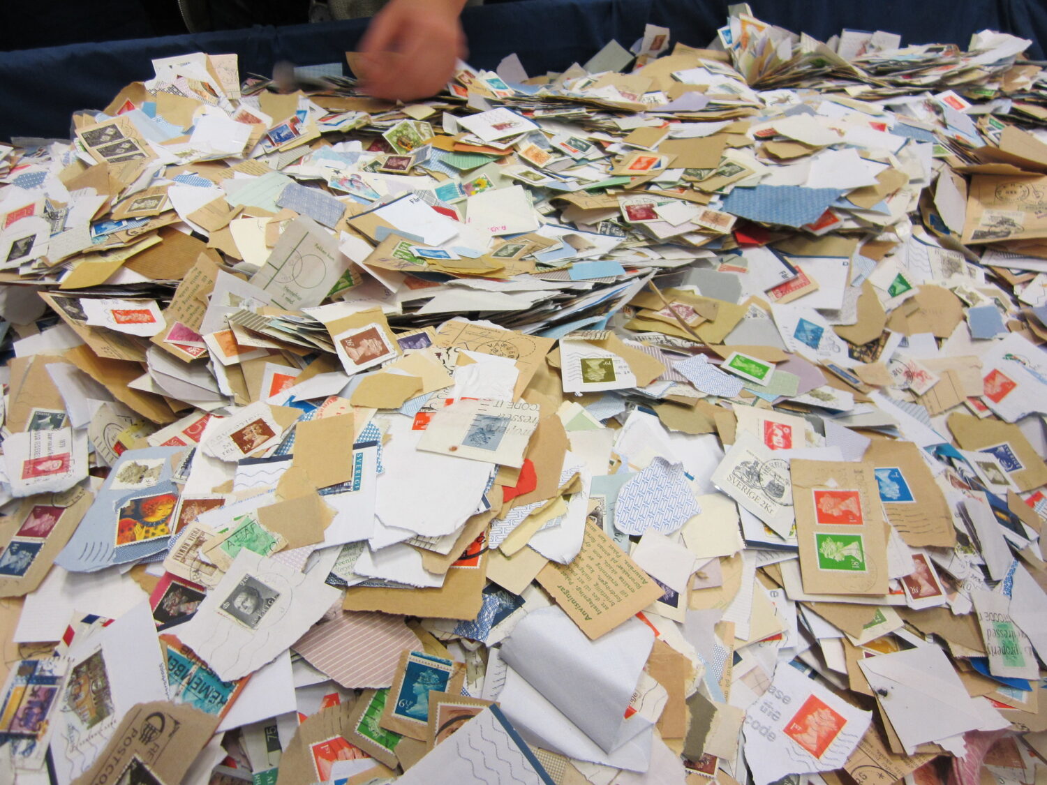 Swedish Postal stamp collection at Bokmässan in Gothenburg. Photo copyright Hanna Andersson