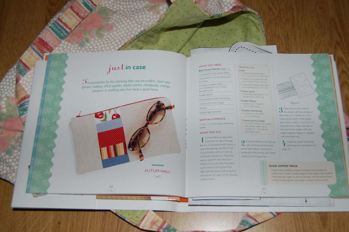 Pretty little bag - book inspiration (copyright Hanna Andersson) Looking inside the book Pretty Little purses & pouches Just in case (Pretty Little Series) photo copyright Hanna Andersson