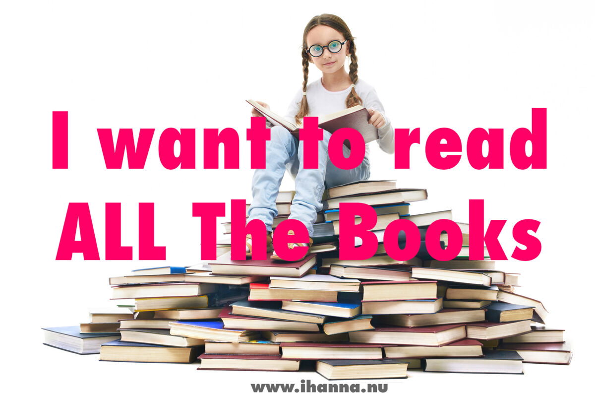 I want to read ALL THE BOOKS says iHanna blogger and reviewer of creativity books