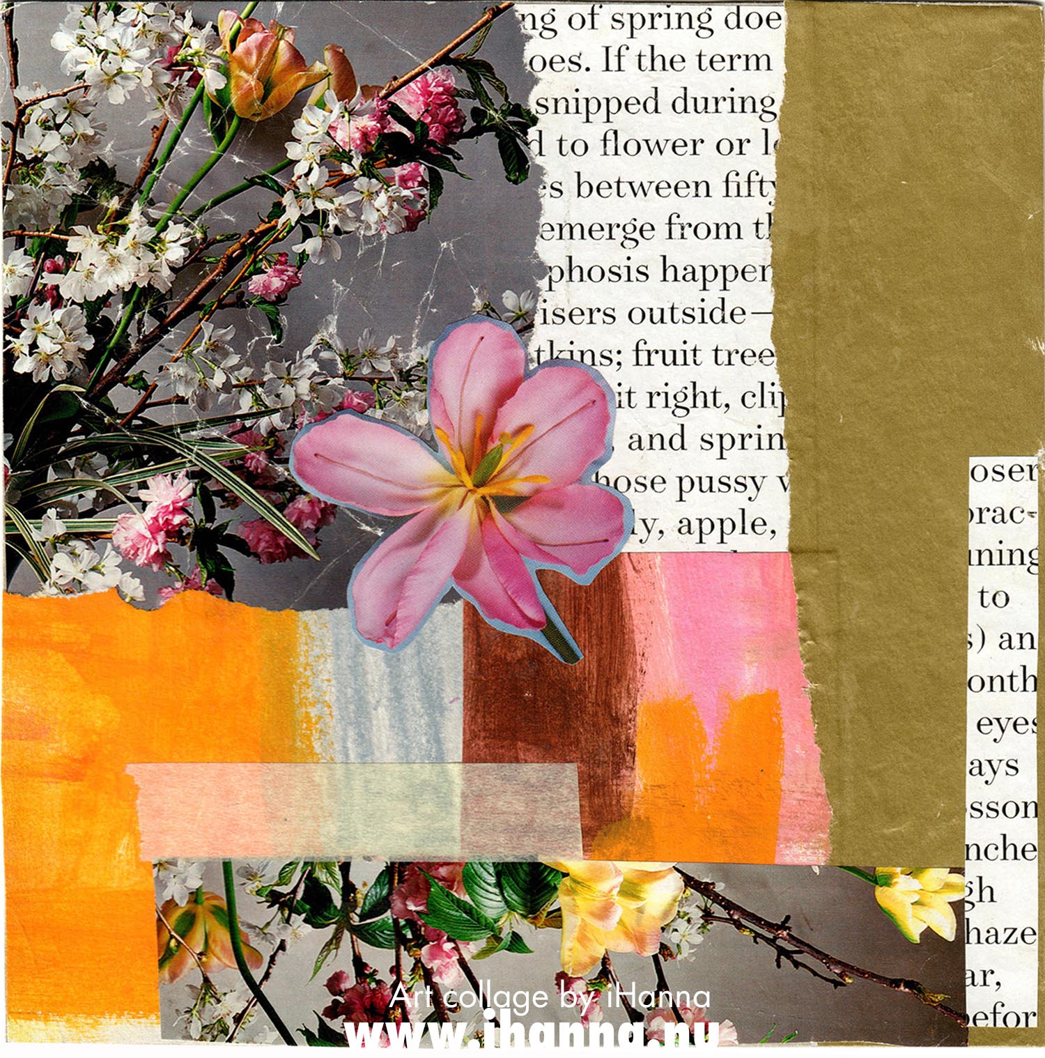 Art collage by iHanna called A pick-me-up made in 2022 (Copyright Hanna Andersson)