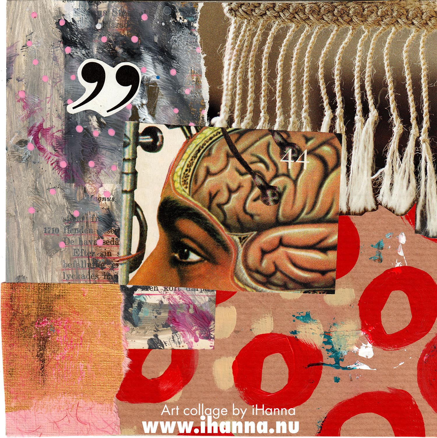 Art collage by iHanna called Please remember me made in 2022 (Copyright Hanna Andersson)