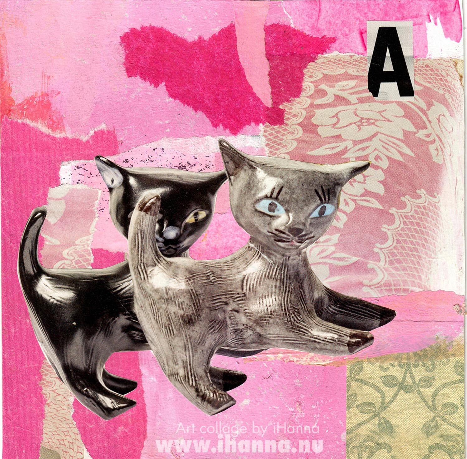 Art collage by iHanna called But leave the black ones, 2022 (Copyright Hanna Andersson)