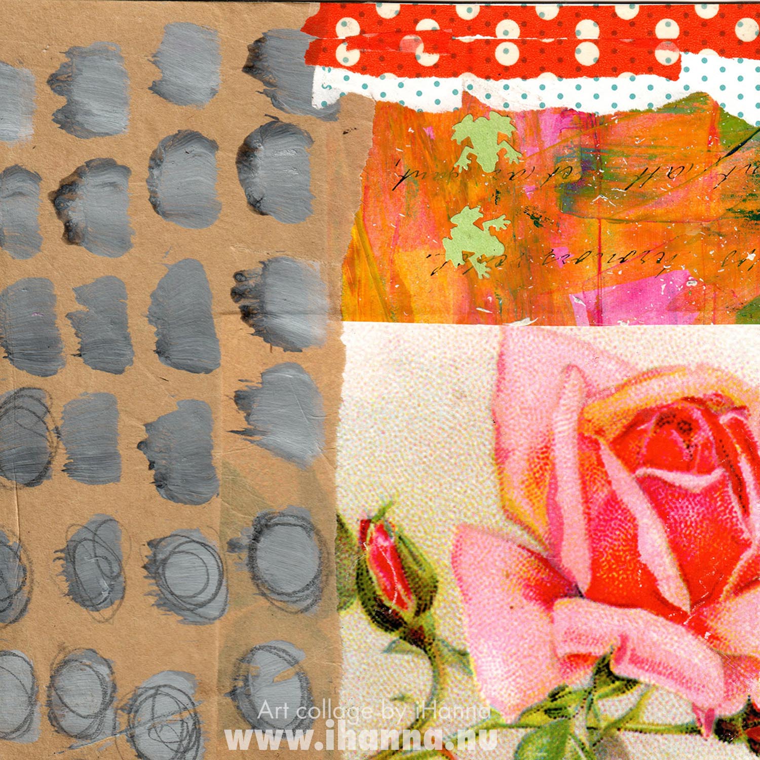 Art collage by iHanna called Juxtaposition Hardship and it was created in 2022 (Copyright Hanna Andersson)