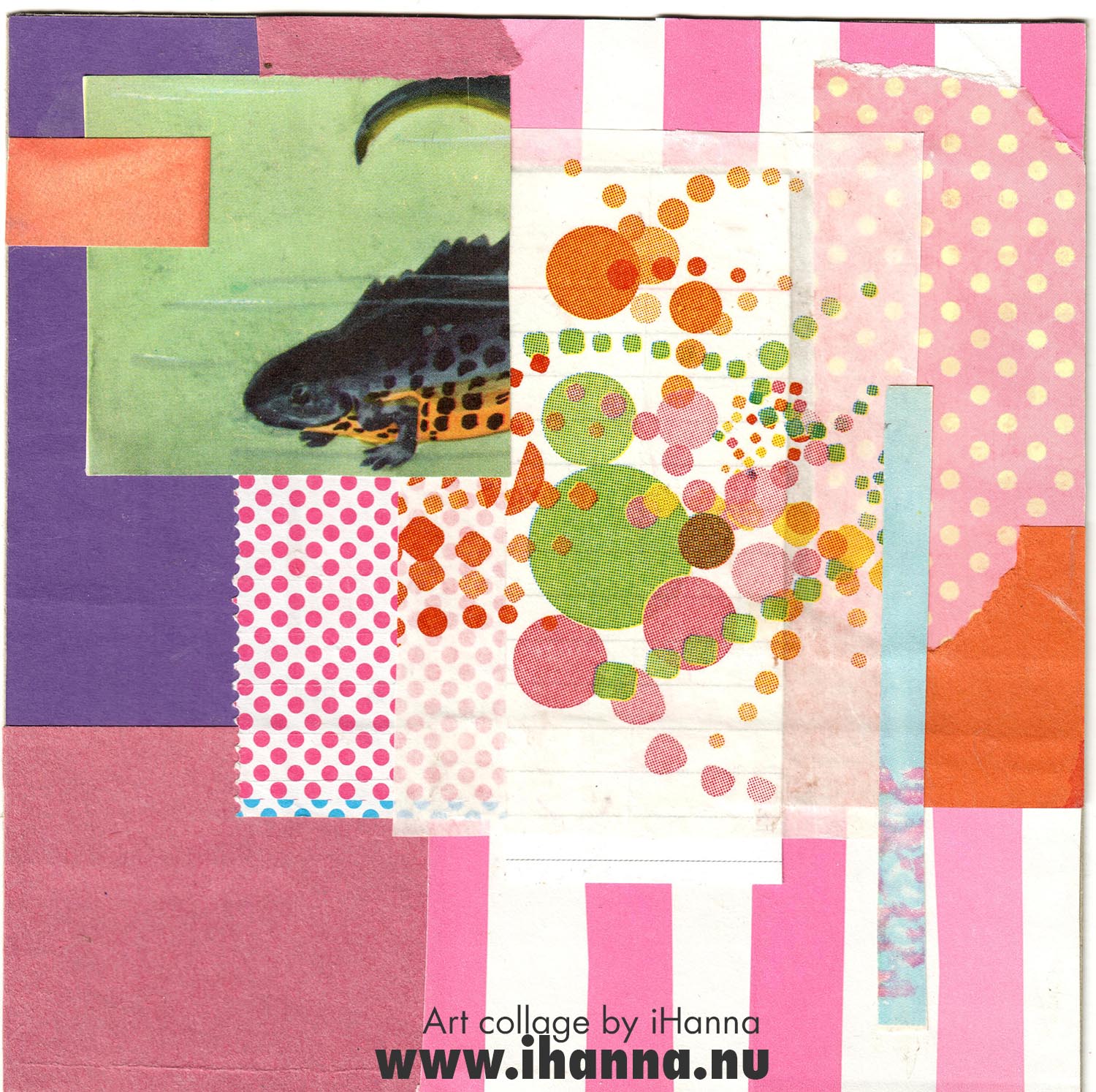 Art collage by iHanna called Sugar Brain was created in 2022 (Copyright Hanna Andersson)