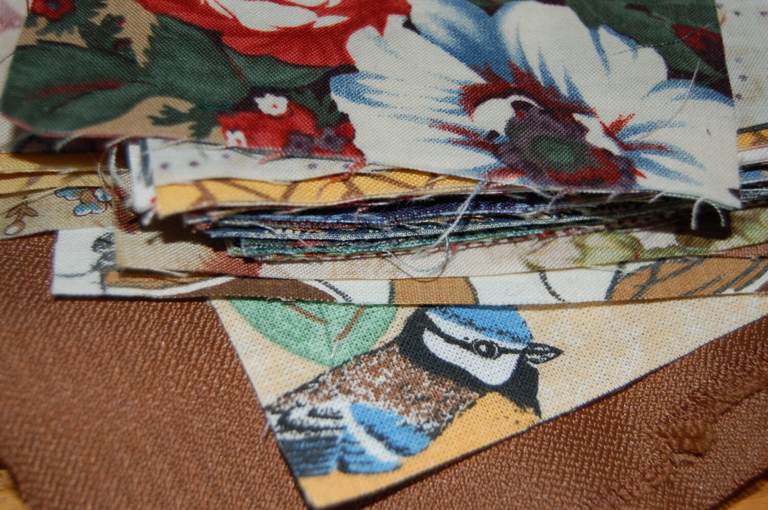 The start of the Brown Quilt Project sewing