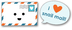 Swap-bot snail mail love icon