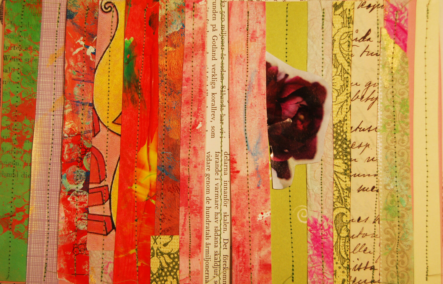 Paper stripes collage (Copyright Hanna Andersson)