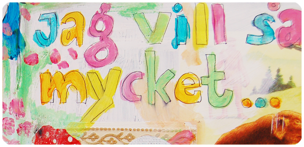 Art Journal of iHanna lettering Jag vill så mycket / I want to do so many things in life (Copyright Hanna Andersson)