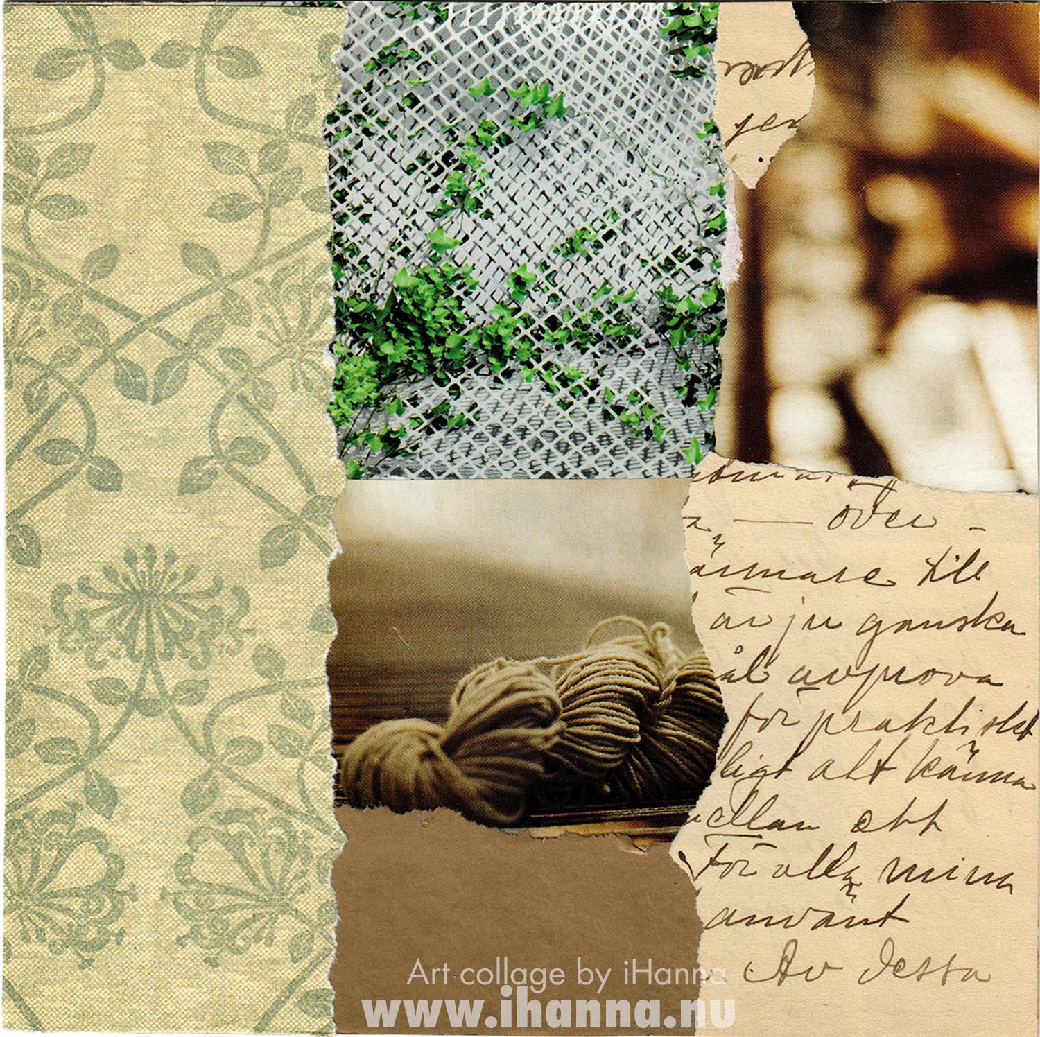 All tangled up in you - art collage by iHanna made in 2022 (Copyright Hanna Andersson) 365fail