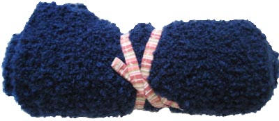 Blue knitted scarf for mom by me