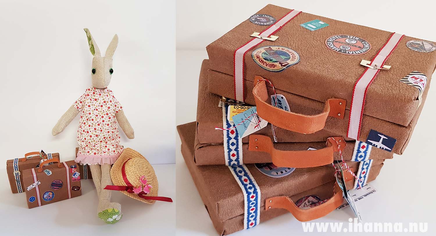 Luna Lapin with her luggage ready to travel (Photo copyright Hanna Andersson)