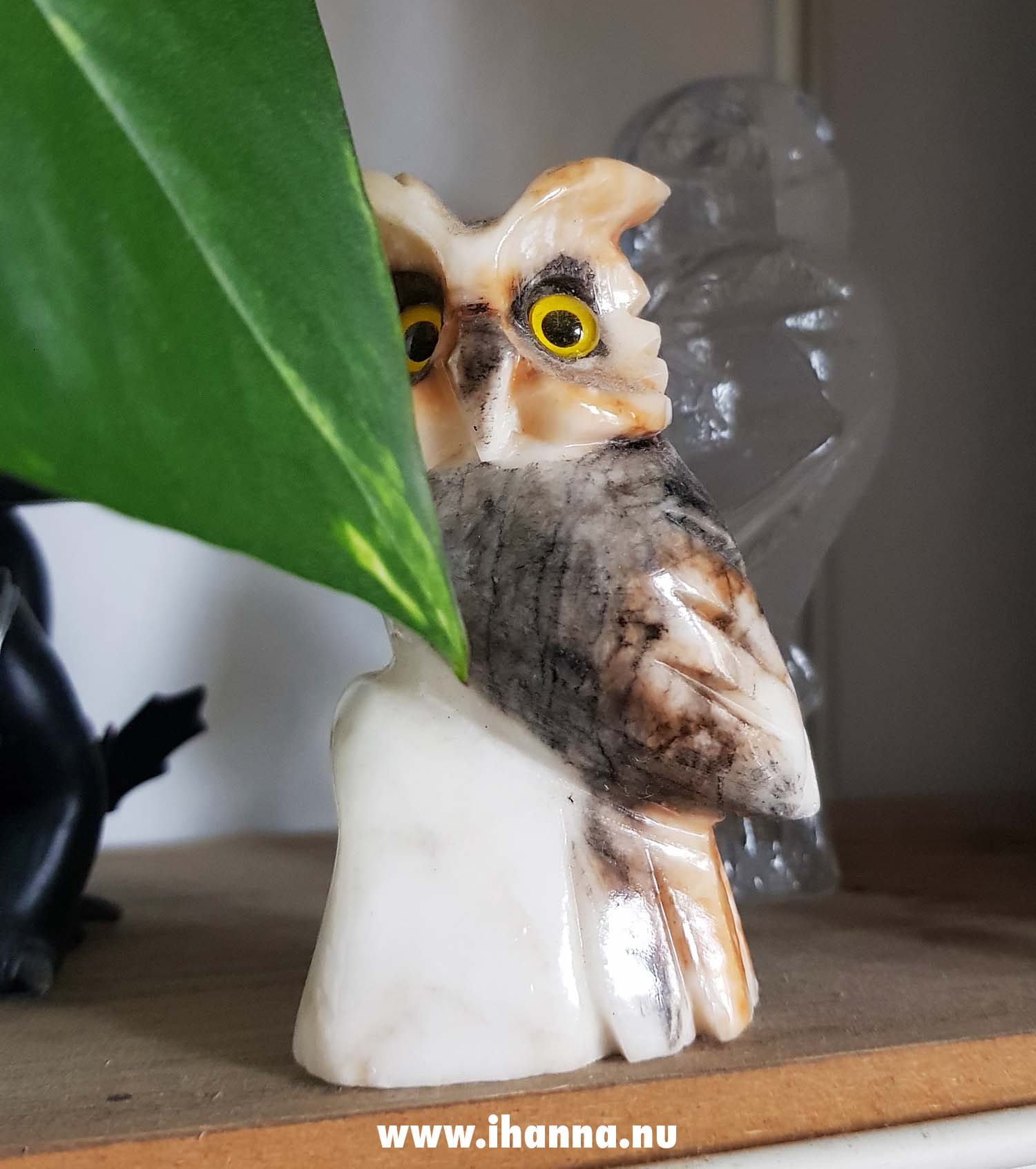 Farfars stone owl on a shelf at my place (Photo Copyright Hanna Andersson)