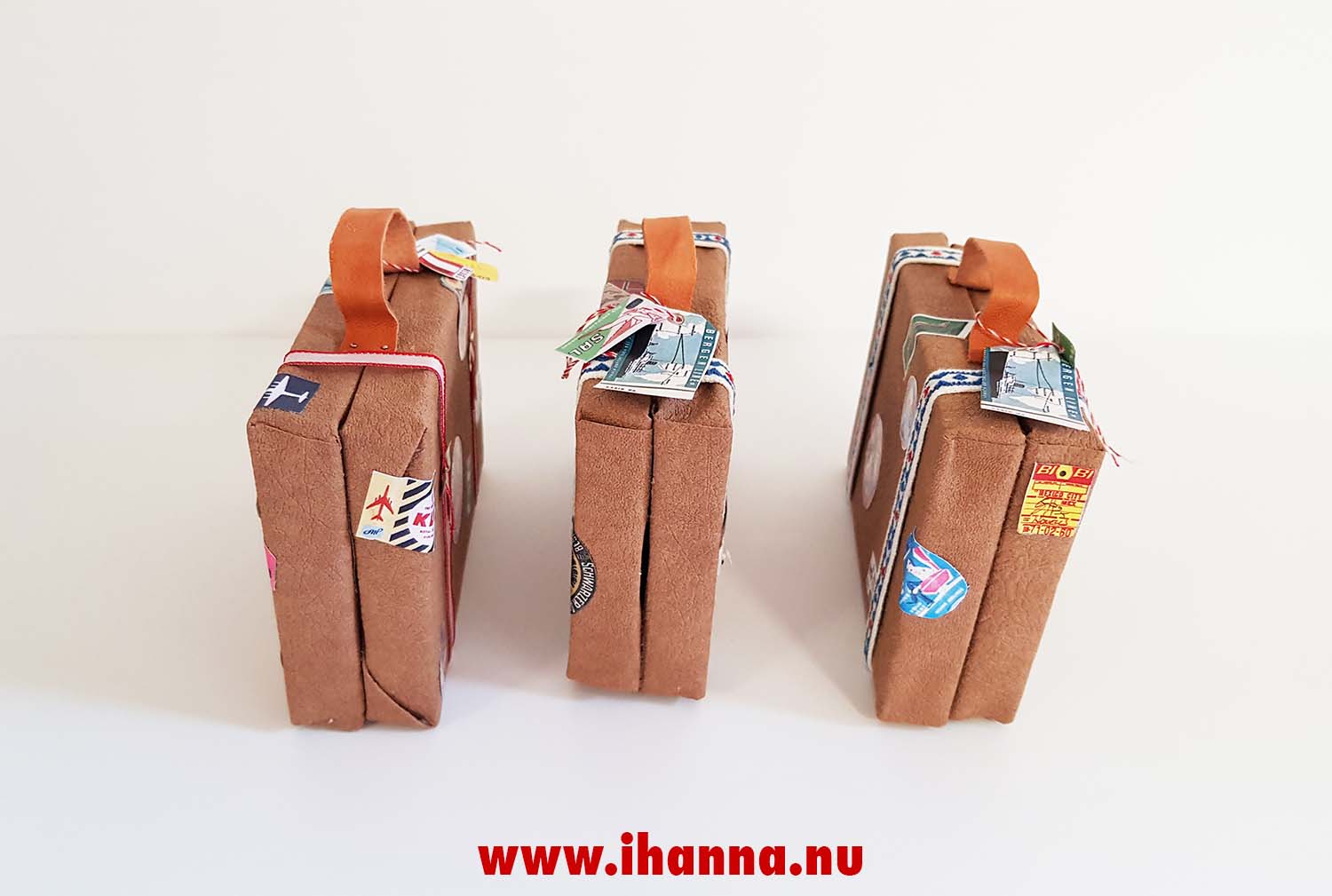 DIY project to make handmade toy luggage for Luna Lapin to travel in style (Photo copyright Hanna Andersson)